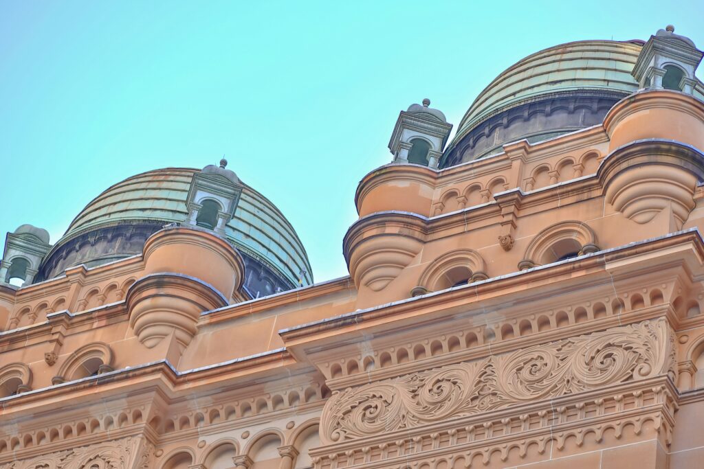 The Queen Victoria Building (QVB) stands as a beautifully restored heritage landmark in the central business district (CBD).