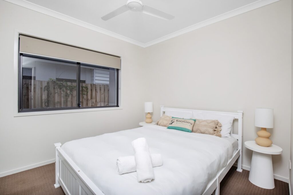 This stunning two-floor Airbnb listing combines comfort and style with a prime location close to hotspots like Dream Walk, Westfield Coomera, and more.